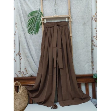 Kulot Panjang Wanita Bahan Wolfis Celana Kulot Rempel Woolpeach Celana Kerja Celana Kuliah
