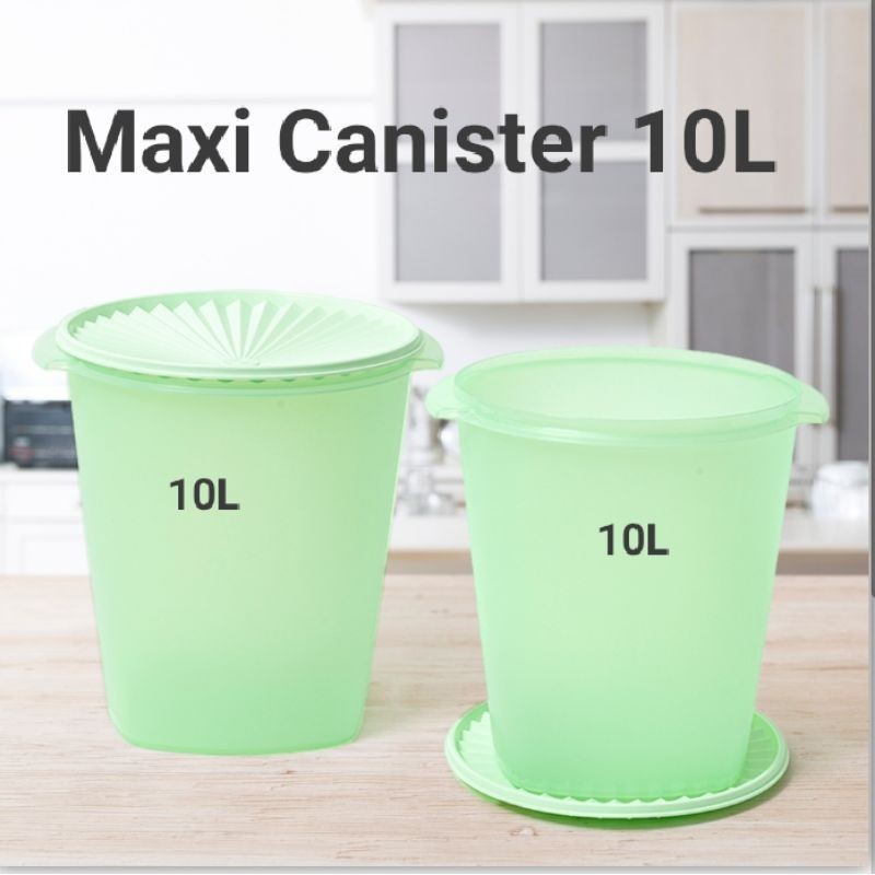 Jual Toples besar toples kerupuk tupperware maxi canister 10ltr (1pcs ...