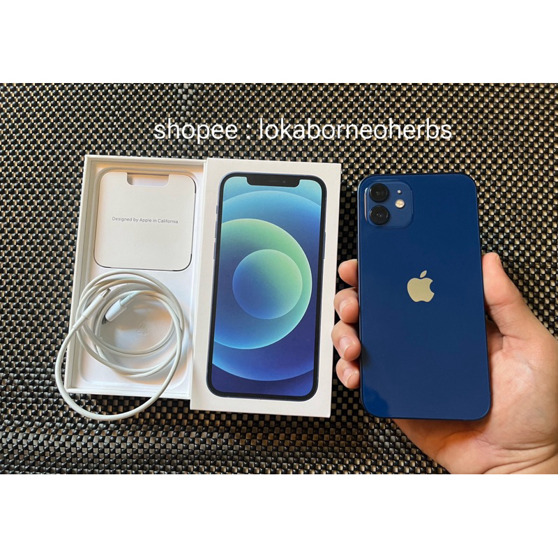 Jual Iphone 12 Blue 128gb Beacukai Setara Ibox | Shopee Indonesia