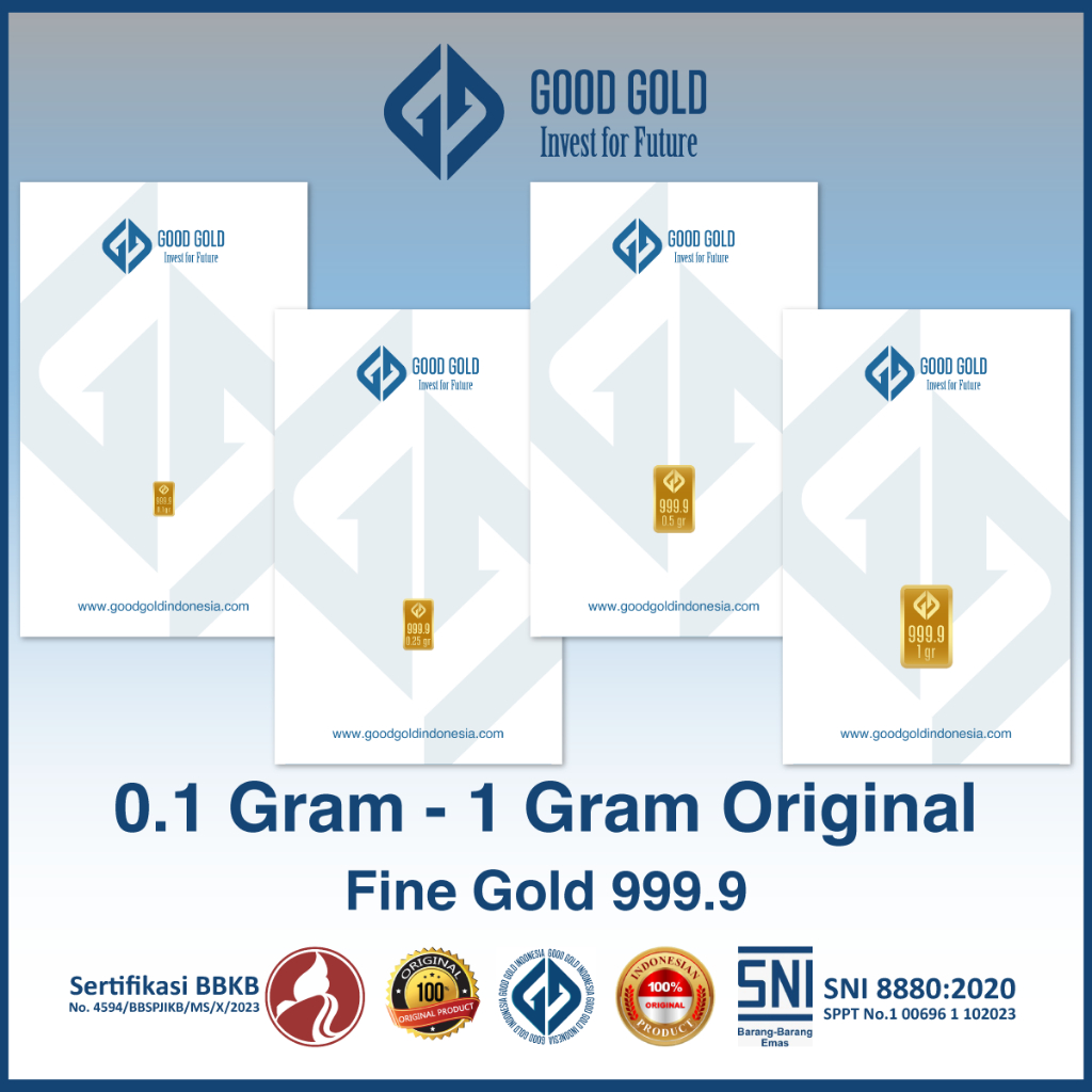 Jual Logam Mulia Good Gold edisi Original/ Emas Batangan Good Gold seri ...