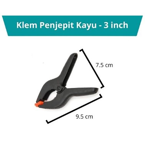 Jual ALAT ADJUSTABLE WOOD SPRING CLAMP KLEM PEGAS KLIP TANG NYLON ABS ...