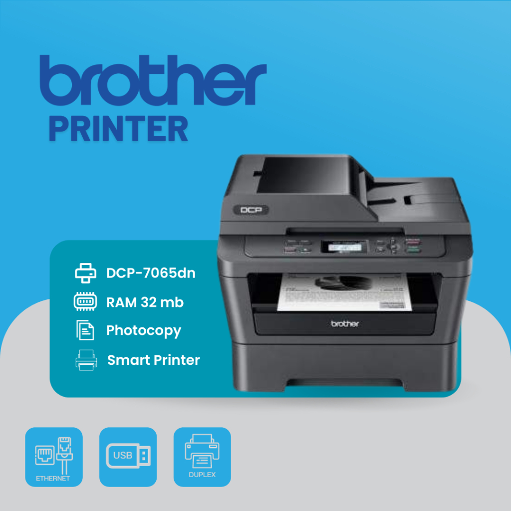 Jual Printer Laser Brother DCP7065dn Duplex Pemindai ADF