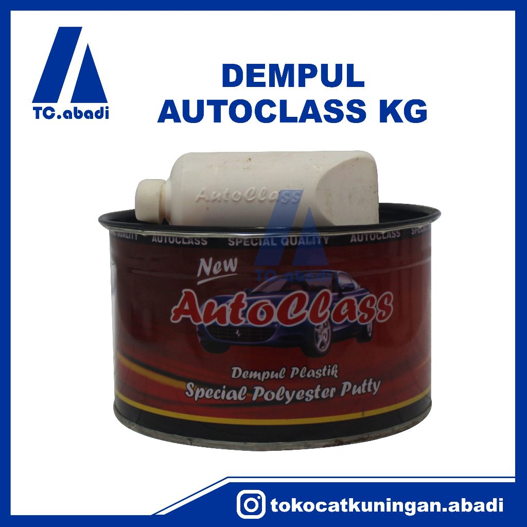 Jual Dempul Autoclass 1kg/ Dempul untuk Kayu, Plastik, Besi, Body Mobil