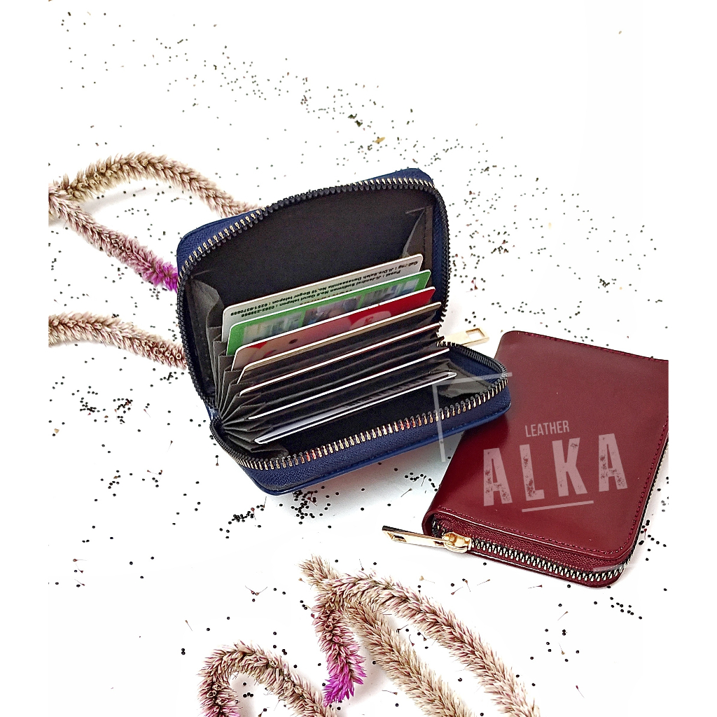 Jual Dompet Kartu Card Holder Wanita Kulit Asli Garut | Shopee Indonesia