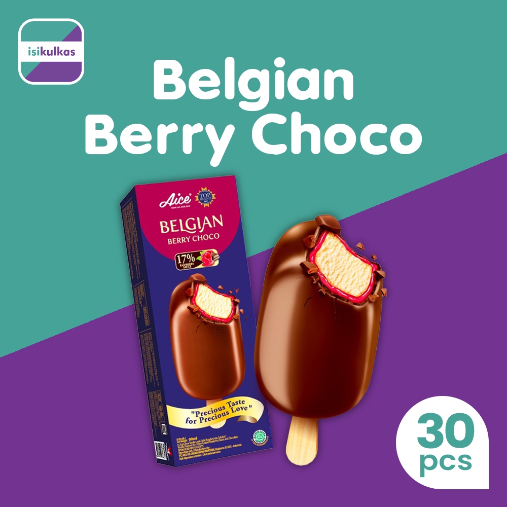 Jual Paket Aice Ice Cream Belgian Berry Choco Es Krim Isi Pcs Shopee Indonesia