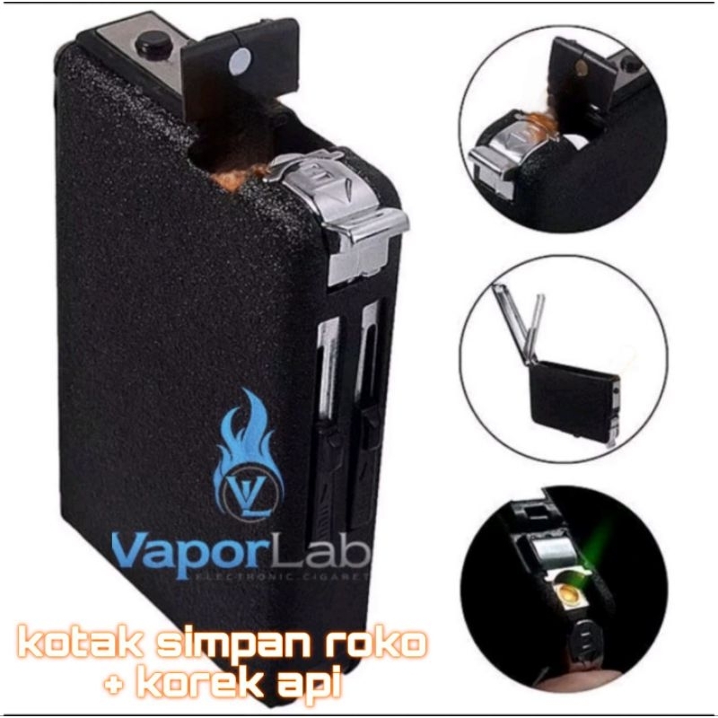 Jual kotak box tempat simpan rkk plus korek api gas lighter gambar merk ...