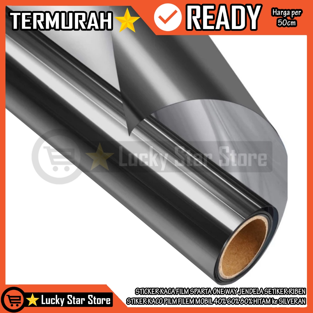 Jual Stiker Riben Sticker Kaca Film Sparta 40% 60% 80% Per 50 Cm ...