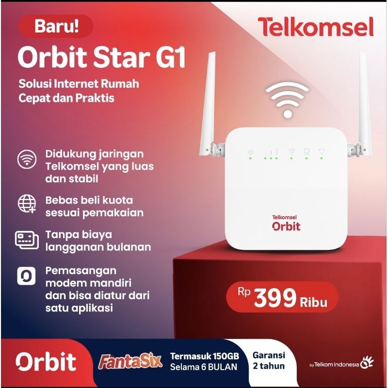 Jual Telkomsel Orbit Star G1 Modem Wifi 4G Home Router HKM 0130 ...