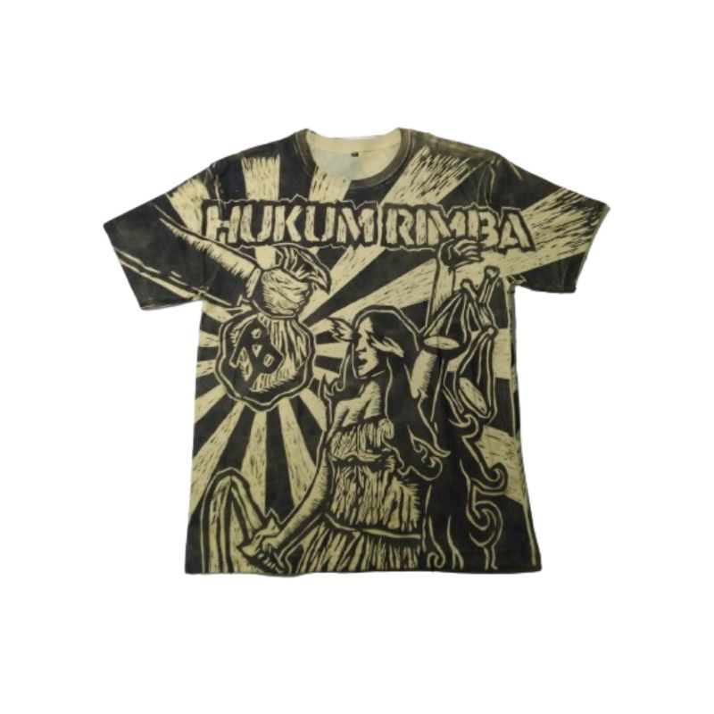 Jual KAOS CUKIL - HUKUM RIMBA ( ALL OVER PRINT ) | Shopee Indonesia