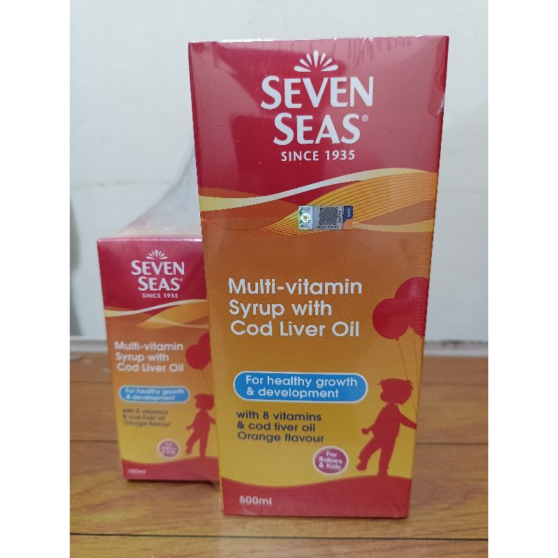 Jual Seven Seas Multi Vitamin Syrup With Cod Liver Oil 500ml Free