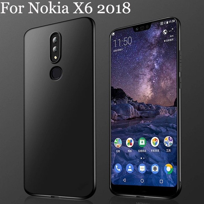 NOKIA X6 CASE NOKIA PLUS PREMIUM MATTE SOFT BLACK DOFF PROTECTION CAMERA