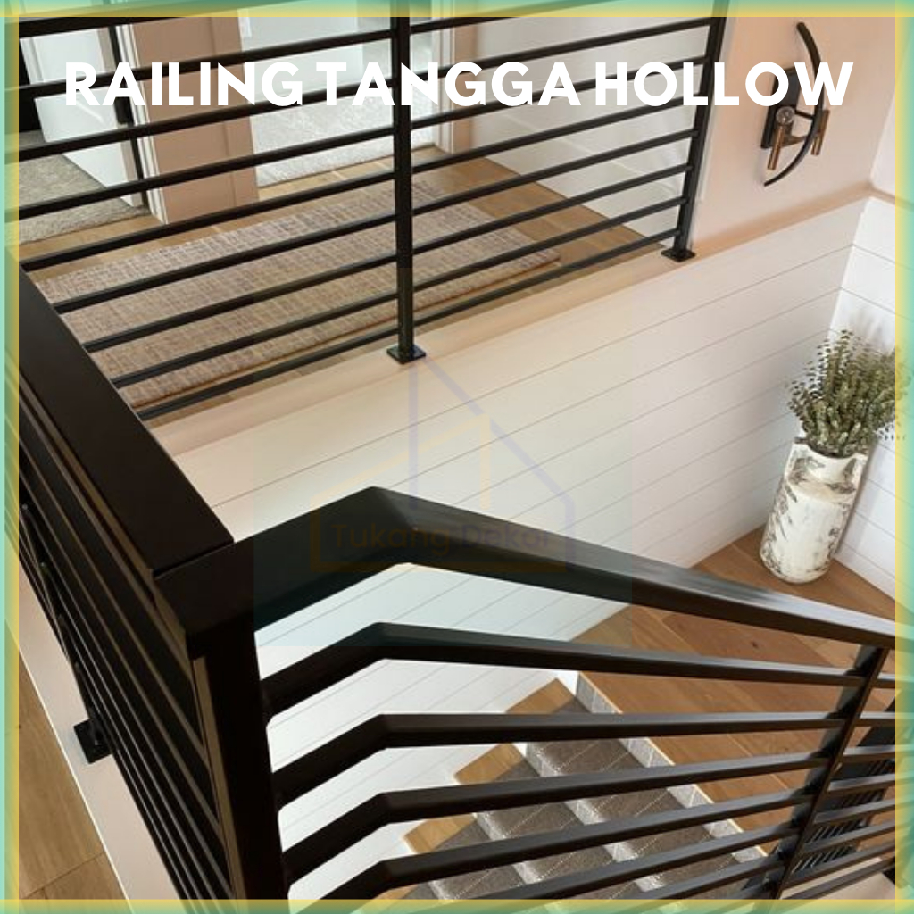 Jual Rail Tangga Minimalis Besi Hollow Railing Tangga Handrail Tangga ...