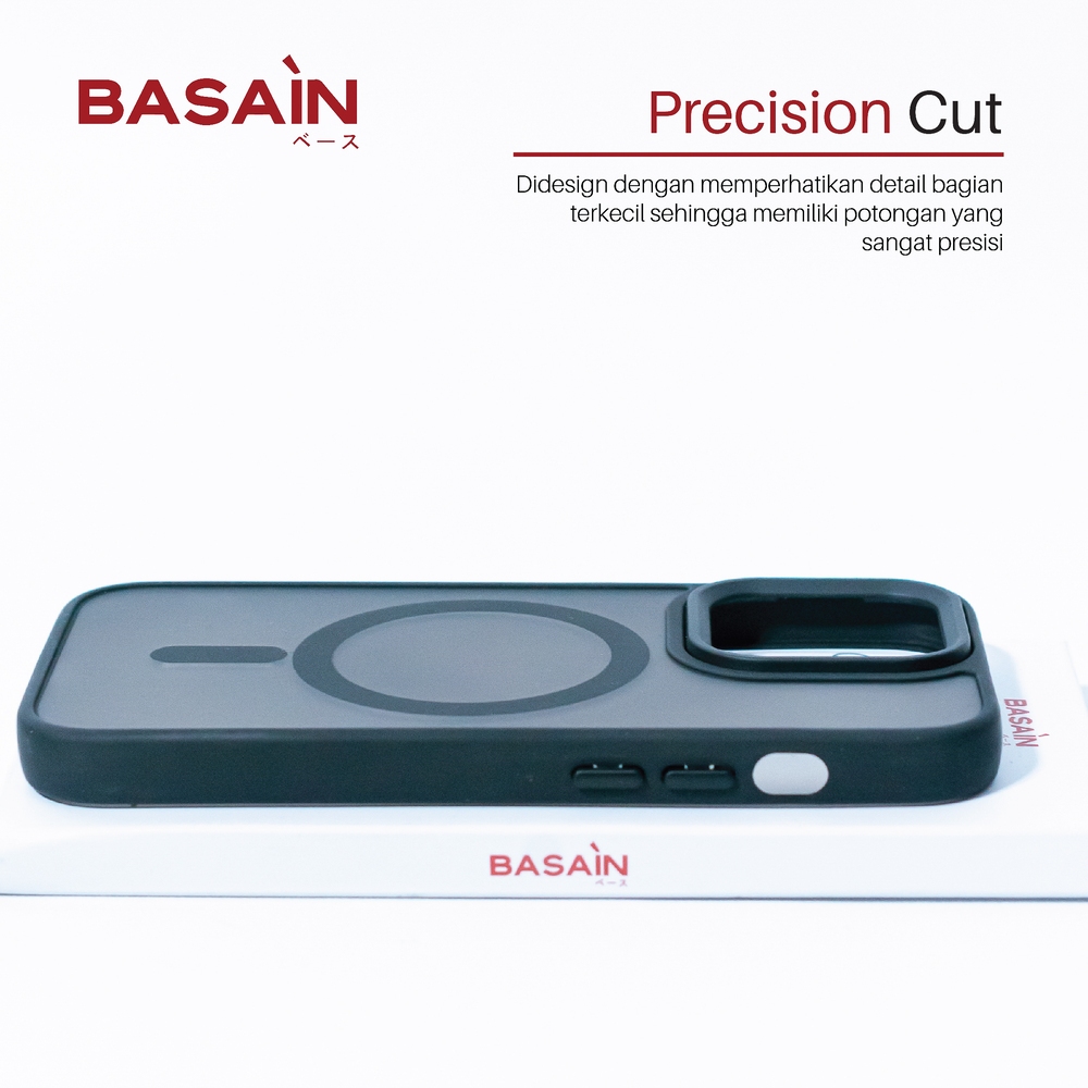 Jual Casing iPhone 11/Pro/Pro Max Bumper MagSafe BASAIN | Black ...