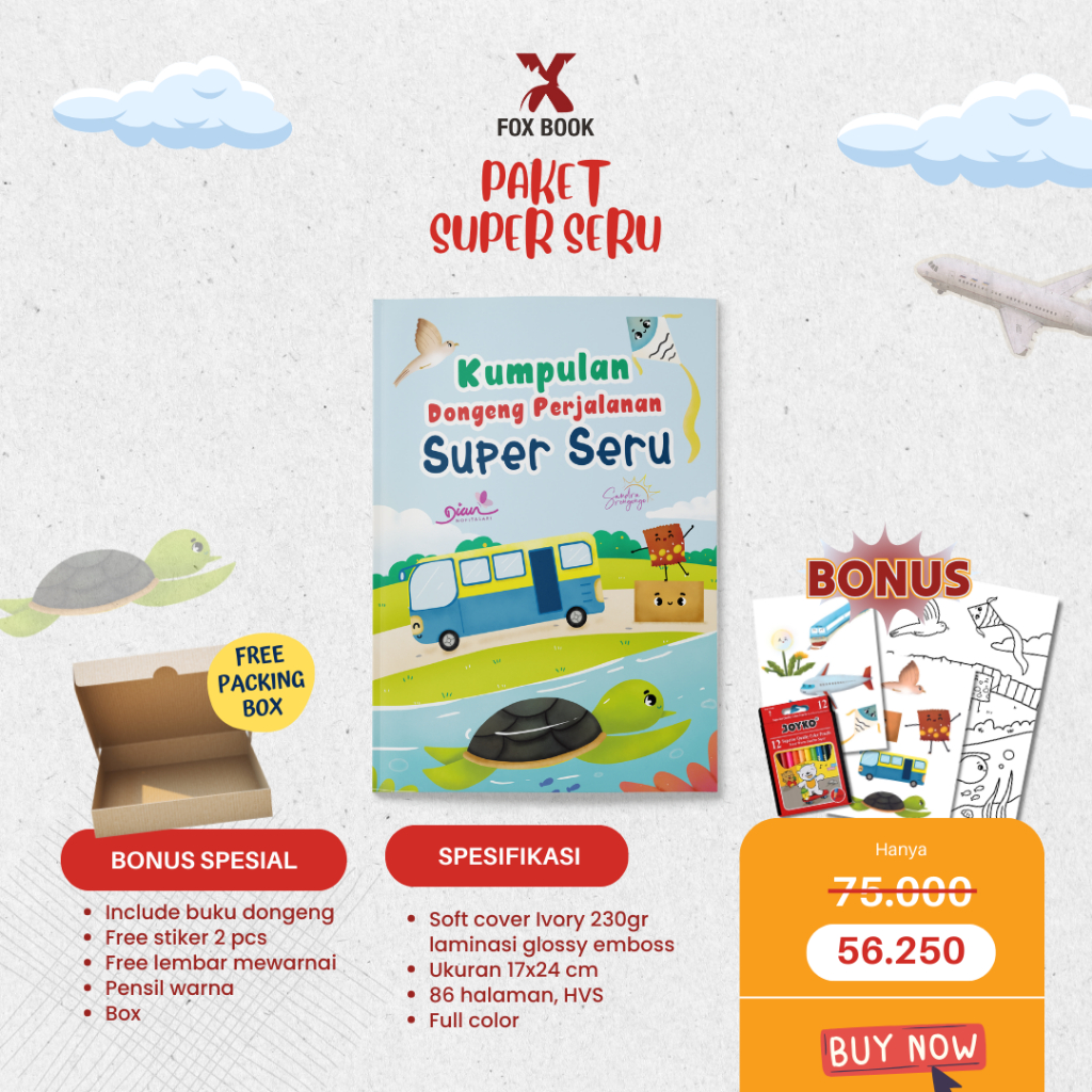 Jual PAKET Buku Cerita Dongeng Anak : Kumpulan Dongeng Perjalanan Super ...