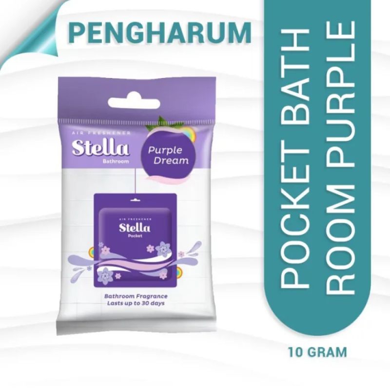 Jual Pengharum Kamar Mandi Stella Pocket Bathroom Purpel Dream 10g