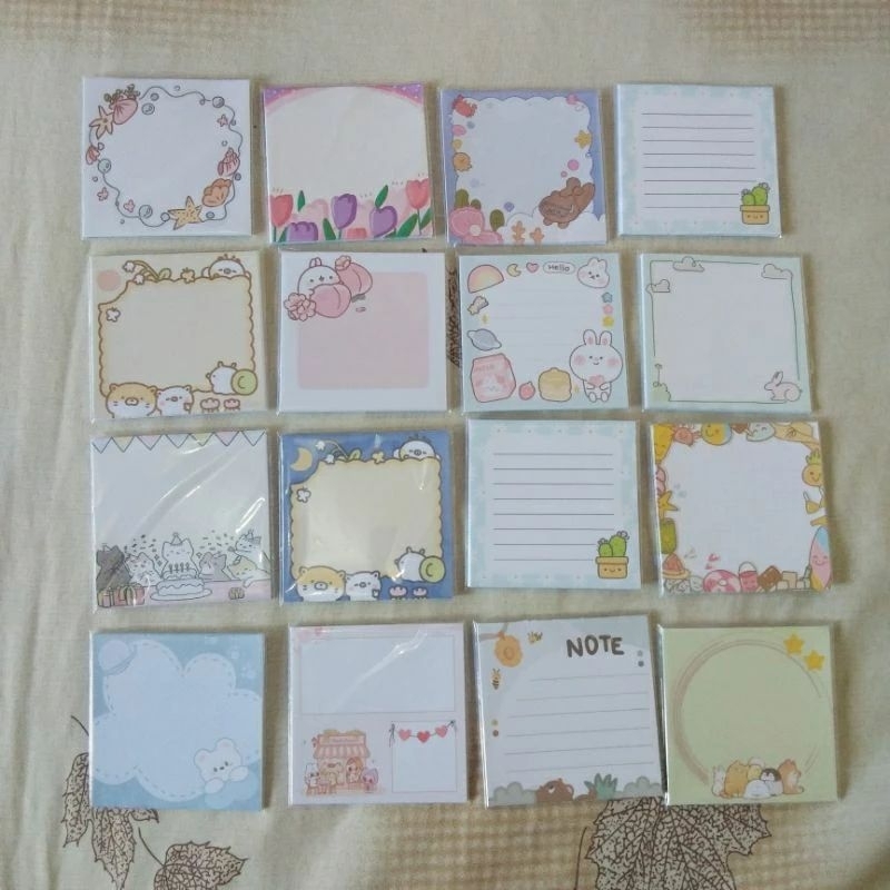 Jual Memo Pad Mini Sticky Notes Lucu | Shopee Indonesia