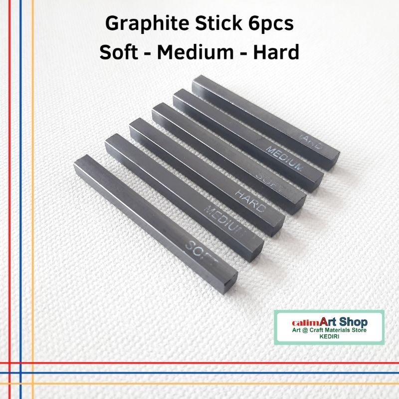Jual Graphite Stick Set 6pcs Soft Medium Hard / Balok Graphite | Shopee ...