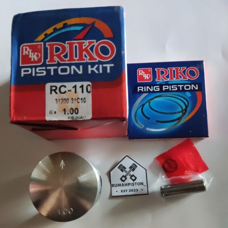 Jual PISTON KIT RC110 RIKO OVERSIZE STD 25 50 75 100 125 150 175 200 ...