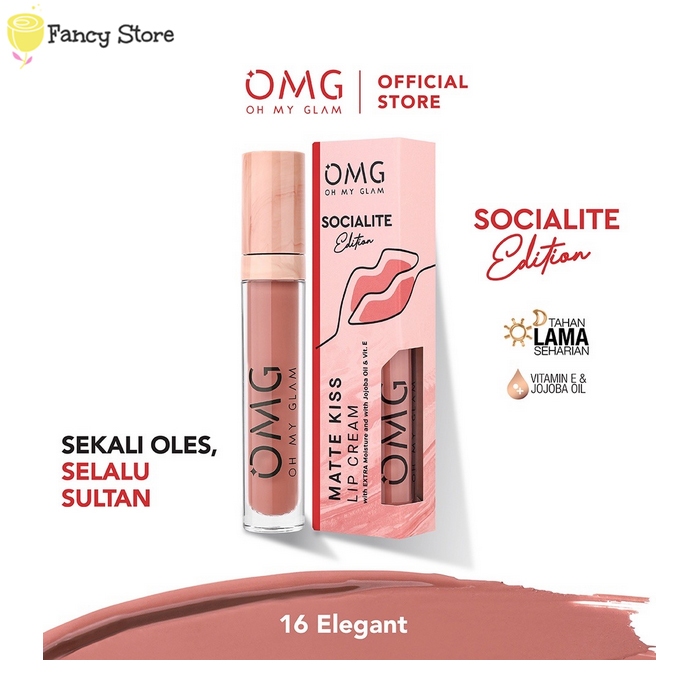Jual OMG Oh My Glam Mattelast Lip Cream | Matte Last | Shopee Indonesia