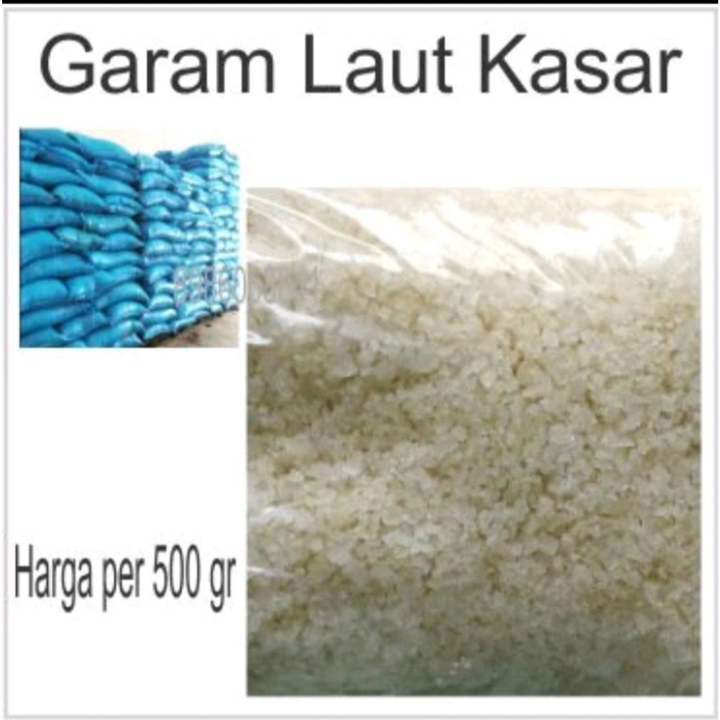 Jual Garam Kasar Garam Kristal Garam Laut Natural Sea Salt Garam Krosok 500gr Shopee Indonesia 6011