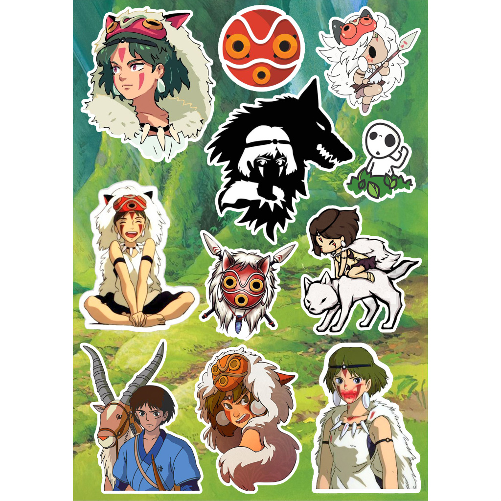Jual Studio Ghibli Sticker Totoro / Ponyo / Howl / Kiki Delivery ...