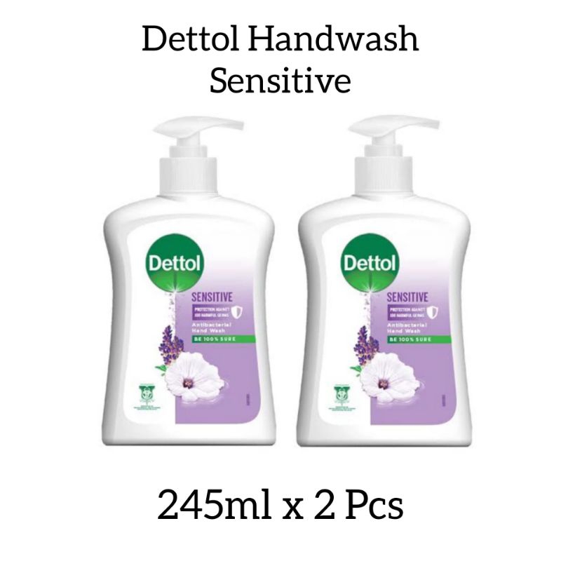 Jual Dettol Handwash Botol Pump Sensitive 245ml x 2 Pcs | Shopee Indonesia