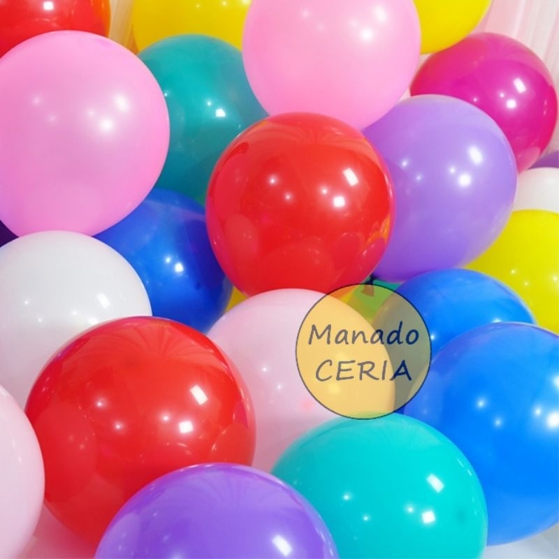 Jual Balon Latex Inch Doff Per Pack Pcs Shopee Indonesia