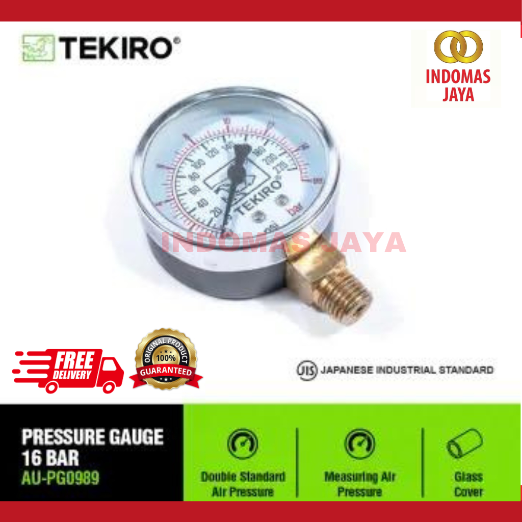 Jual Alat Ukur Indikator Tekanan Angin Compressor / Pressure Gauge