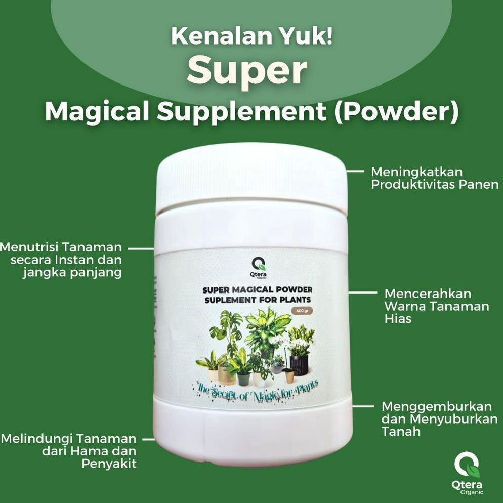 Jual Kemasan Baru.. SUPER Magical Supplement Powder QTERA 350gr ...