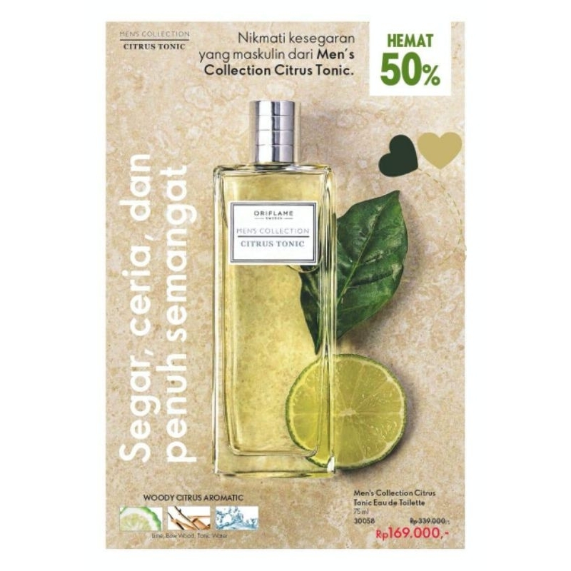 Jual MEN'S COLLECTION DARK WOOD CITRUS TONIC EAU DE TOILETTE Shopee