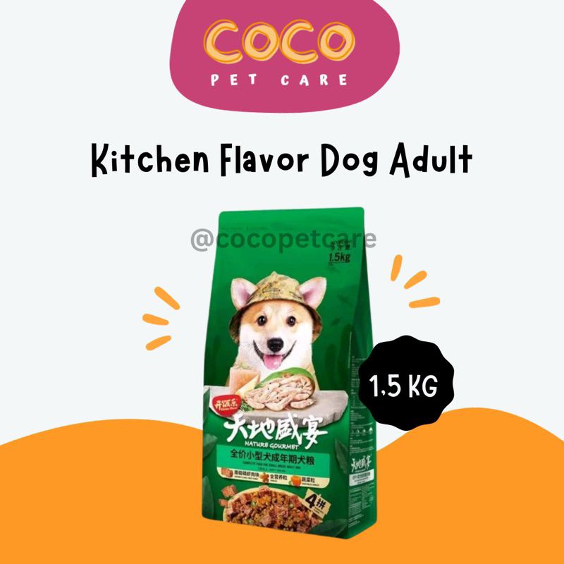 Jual Kitchen Flavor Dog Nature Gourmet ADULT Antarctic Krill Small