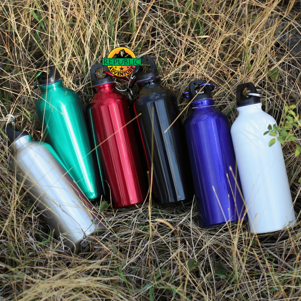 Jual BOTOL CARABINER ALUMUNIUM/ BOTOL MINUM OUTDOOR/ BOTOL MINUM 750ML ...