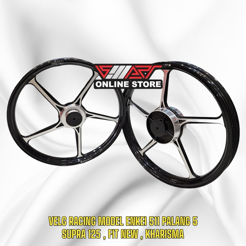 Jual VELG RACING SUPRA 125 , FIT NEW , KHARISMA MODEL ENKEI 511 PALANG ...