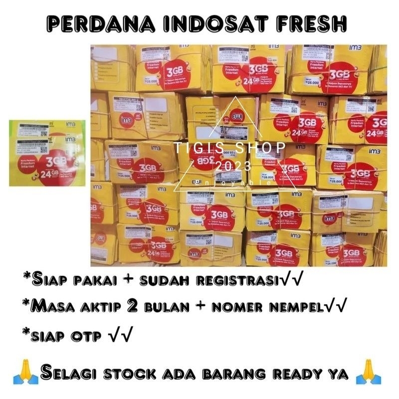 Jual PERDANA INDOSAT FRESH SIAP OTPE ALL APK Shopee Indonesia