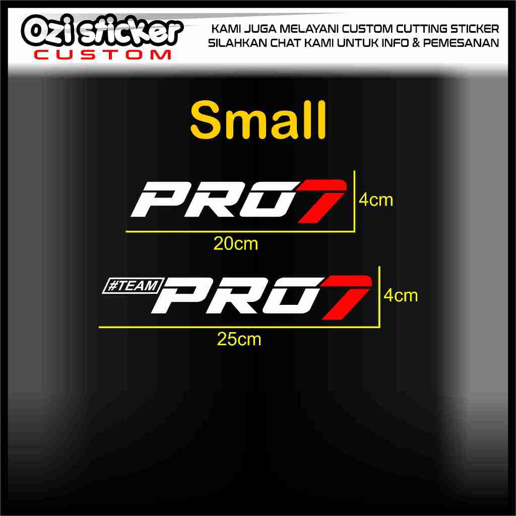 Jual STICKER PRO7 STICKER TEAM PRO7 | Shopee Indonesia