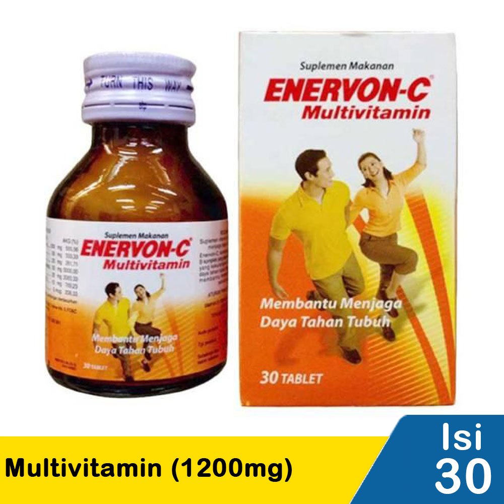 Jual ENERVON C BOTOL 30 S Enervon Active Isi 30 Enervon Aktif Vitamin C Tablet Btl