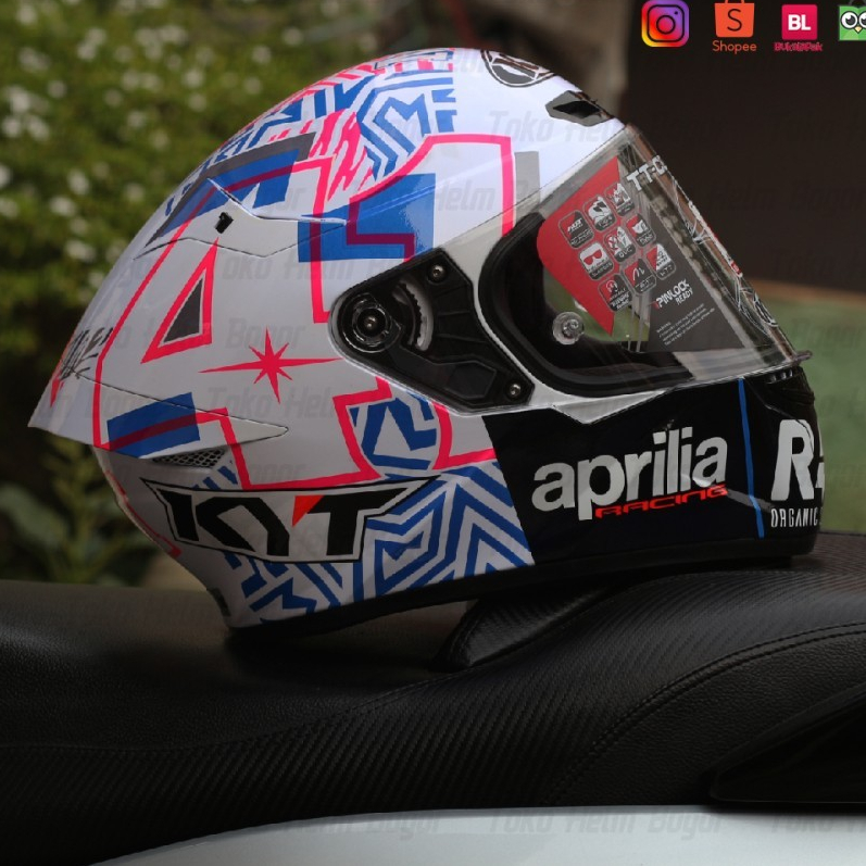 Jual HELM KYT TT Course Aleix Espargaro 2022 Repaint HELM FULL FACE