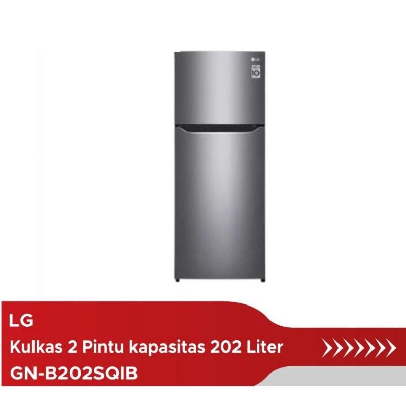 Jual KULKAS LG GN-B202SQIB Kulkas Inverter 2 Pintu Kapasitas 202 Liter ...