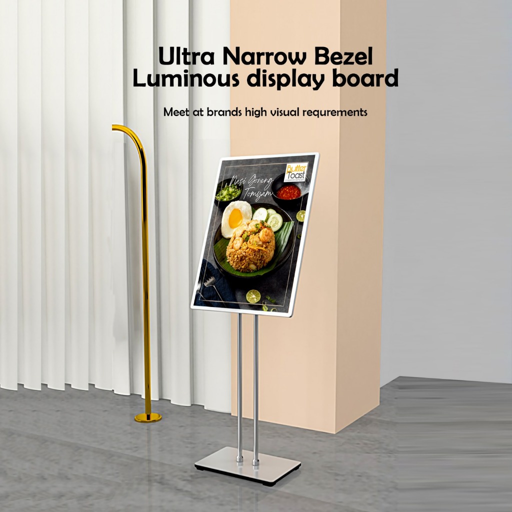 Jual Standing Poster Slim Light Box LED Display 50X70 ( FRAME WITH