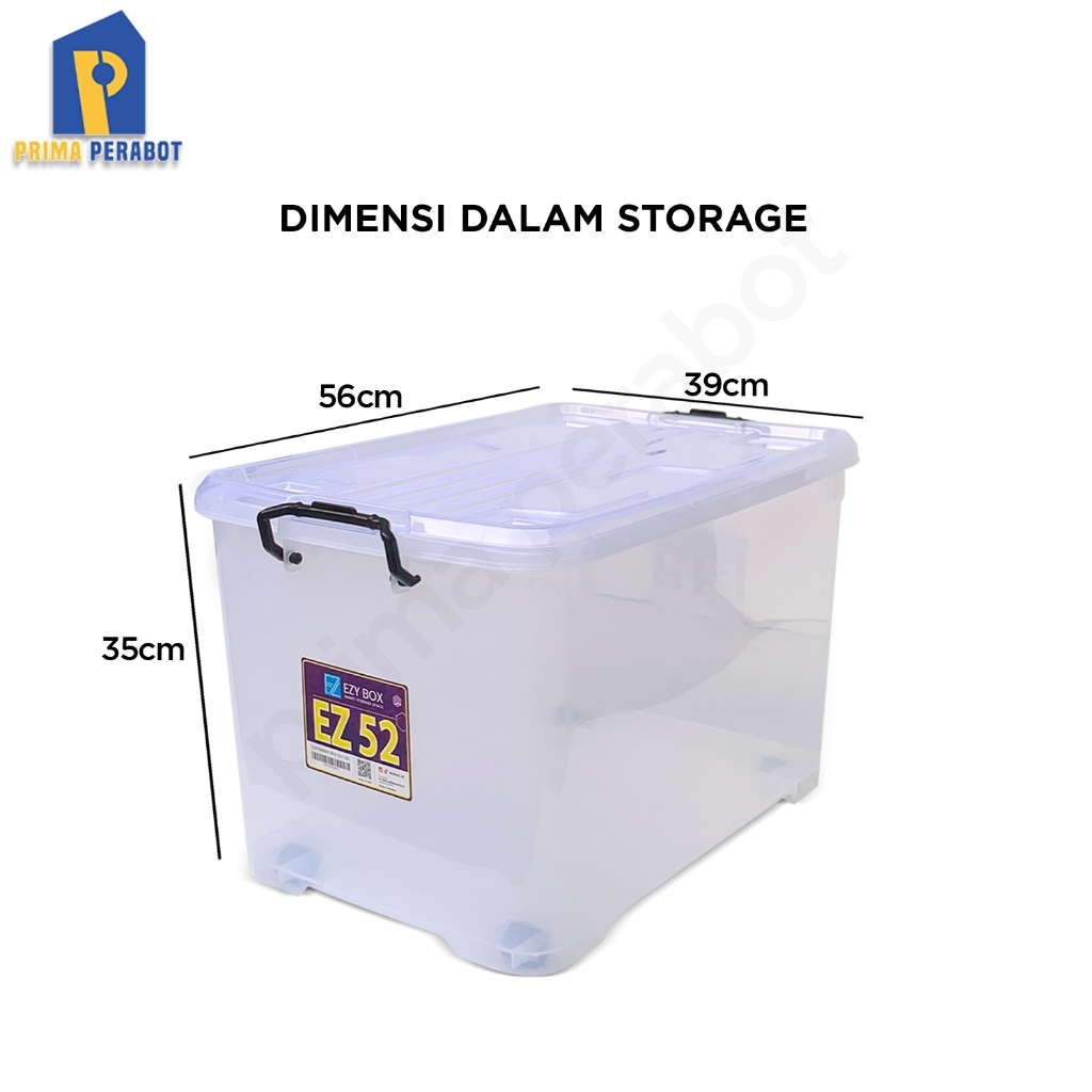 Jual Shp1 Storage Box Multifungsi Box Container 52 L Transparan ...