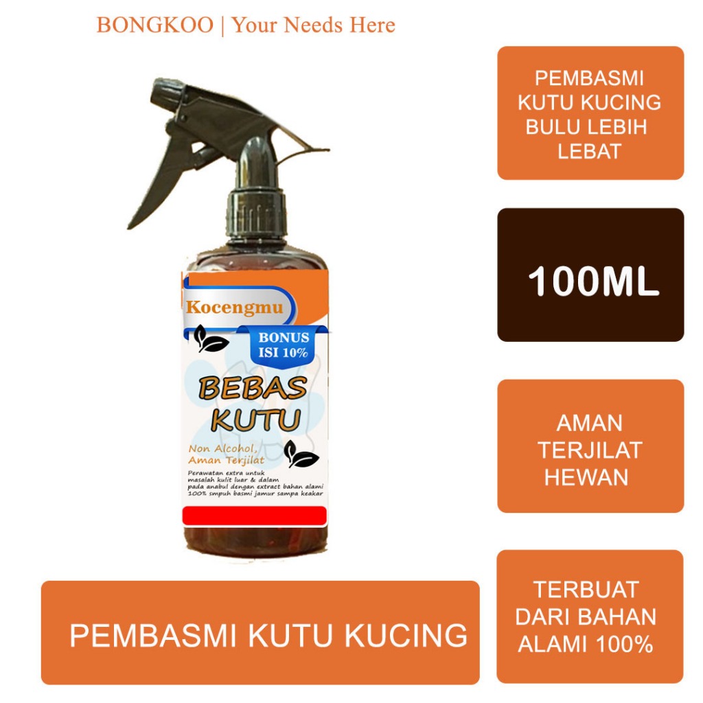 Jual Spray Kutu Kucing Bongkoo (100ML) Shopee Indonesia
