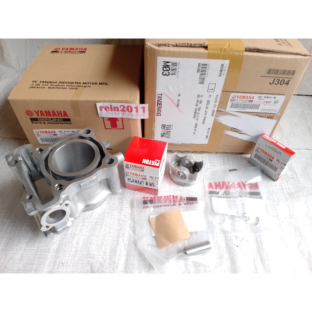 Jual BLOK SEHER SET PISTON KIT NMAX N MAX AEROX 155 ASLI ORI YAMAHA 2DP ...