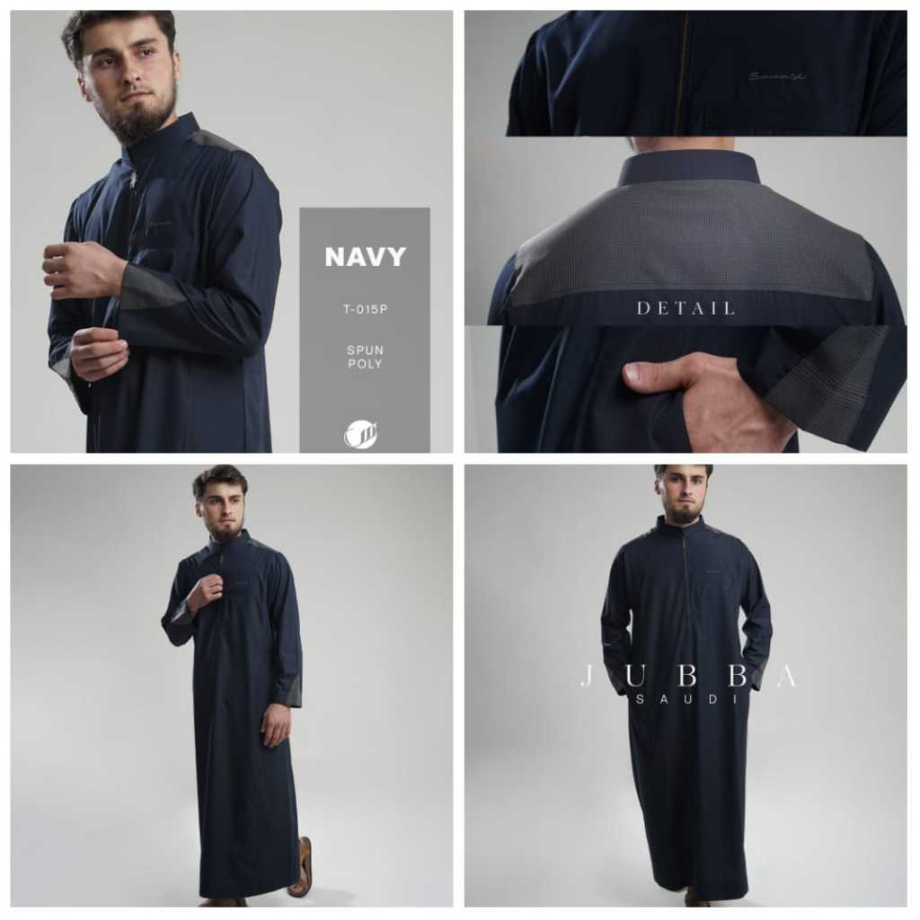 Jual SAMASE Original Jubba Saudi T-015P - Spun Poly Free Sajadah Travel ...