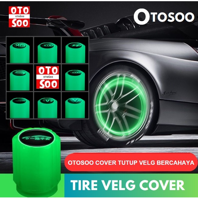 Jual Otosoo Tutup Pentil Ban Velg Bercahaya Luminous Tire Valve Cap