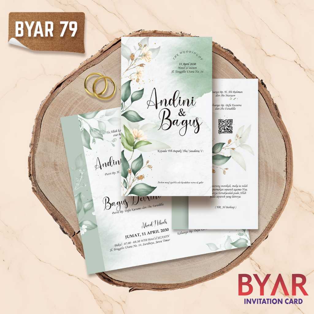 Jual Blangko Undangan BYAR 79 (Free File Setting Corel) | Shopee Indonesia