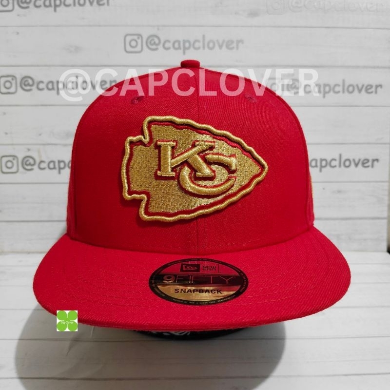 Jual Topi NEW ERA Kansas City Chiefs Red Gold 9Fifty | Shopee Indonesia