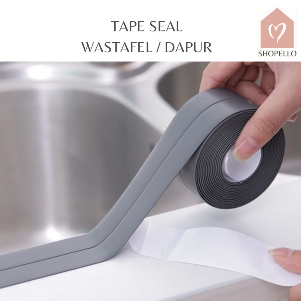 Jual Shopello Tape Seal Perekat Anti Jamur Air Minyak Pvc Wastafel Dapur Kamar Mandi Shopee 2045