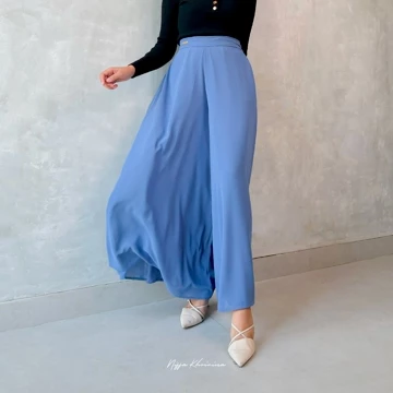 Bynissa BINAR KULOT Bawahan Celana Kulot Highwaist Cerruty Pakaian Muslim Wanita