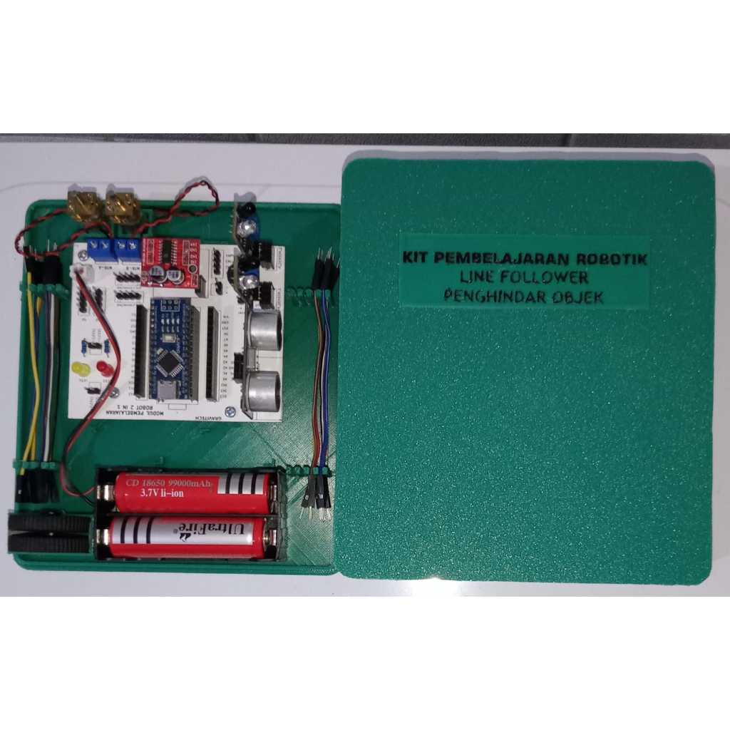 Jual KIT Praktikum Robotik Line Follower dan Penghindar Objek Shopee