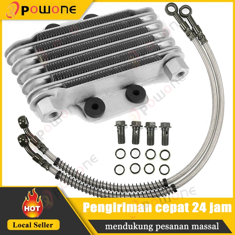 Jual Motorcycle Oil Cooler Oil Engine Radiator Aluminum Cooling ...